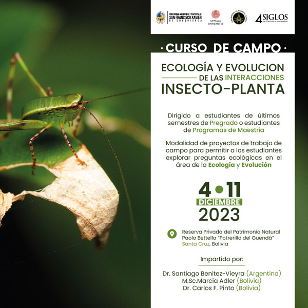 Curso de campo: Ecología y Evolución de las interacciones insecto – planta