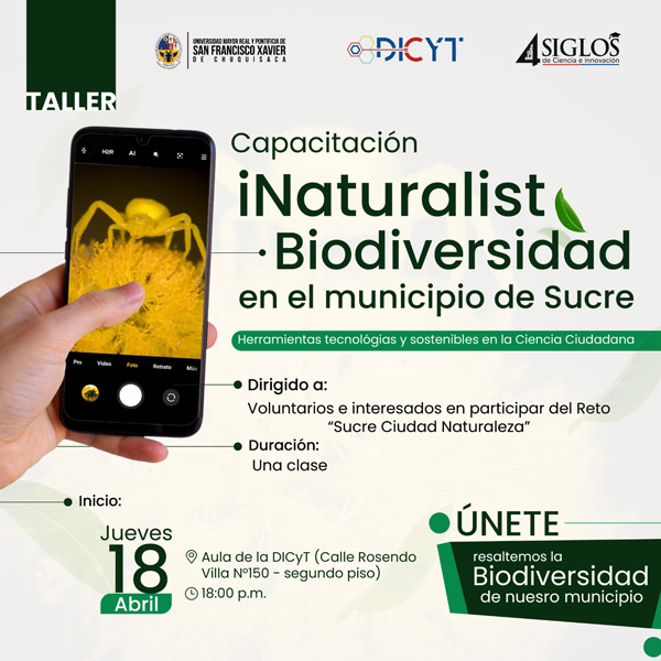 Taller de Capacitación “iNaturalist y Biodiversidad en el Municipio de Sucre: Herramientas tecnológicas y sostenibles en ciencia ciudadana”