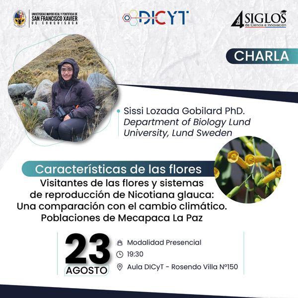 Charla «características de las flores»