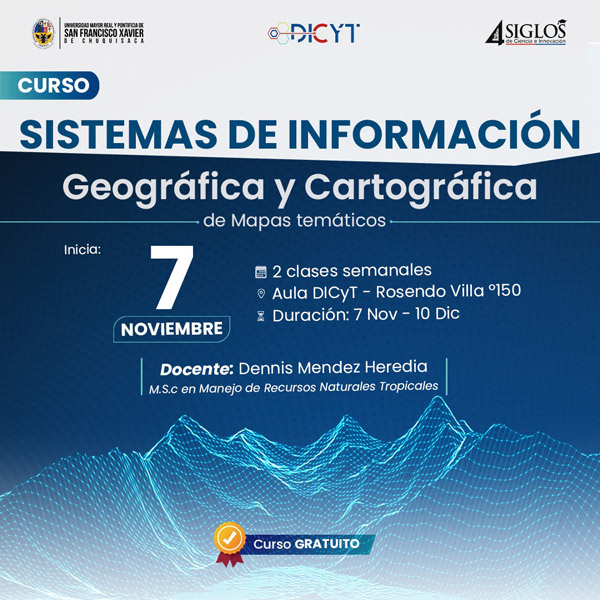 Curso «Sistemas de información geográfica y cartografía de mapas temáticos»