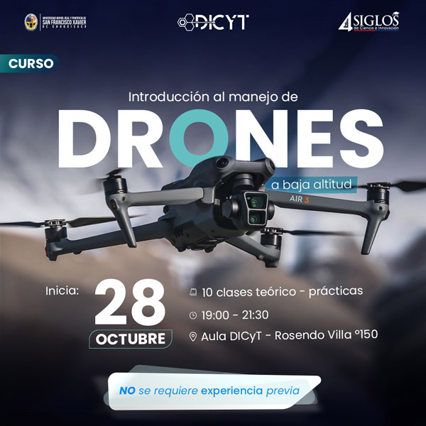 Curso «Introducción al manejo de drones a baja altitud»