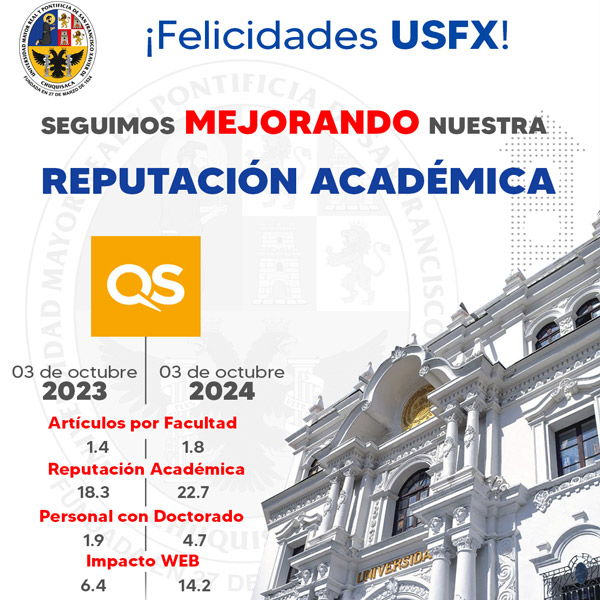 Seguimos mejorando nuestra reputación académica