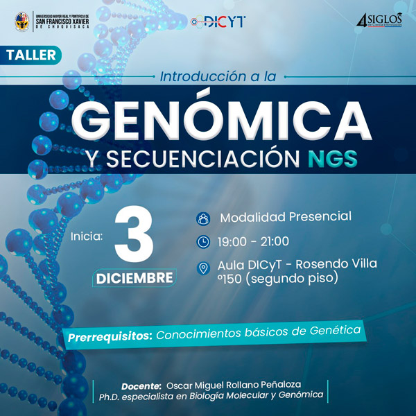 Taller «Introducción a la genómica y secuenciación NGS»