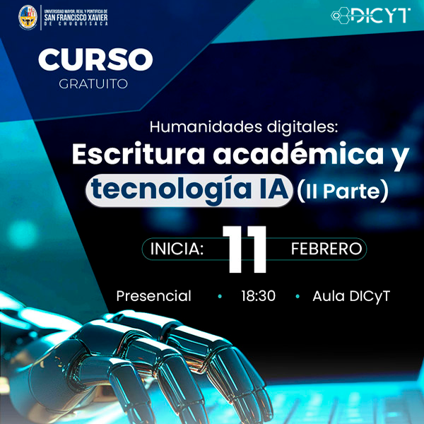 Curso «Humanidades digitales: Escritura académica y tecnología IA» Parte II