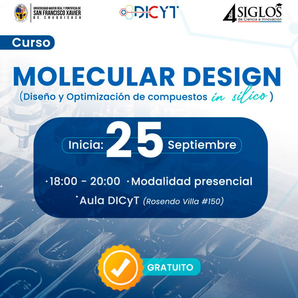 Curso-Taller «Molecular design. (Diseño y optimización de compuestos in silico)»