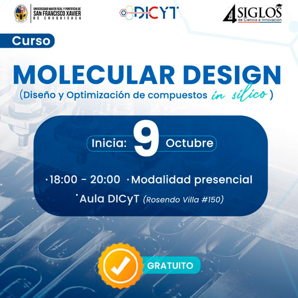 Curso-Taller «Molecular design. (Diseño y optimización de compuestos in silico)»
