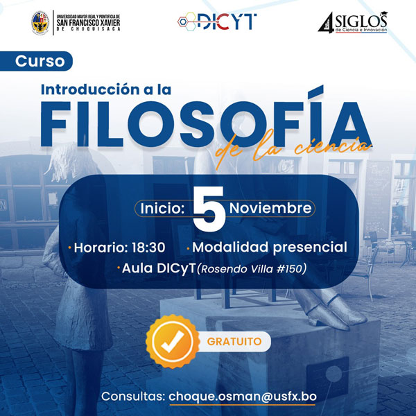 Curso «Introducción a la filosofía de la ciencia»