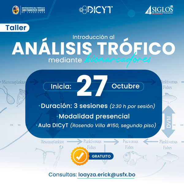 Taller «Introducción al análisis trófico mediante biomarcadores»