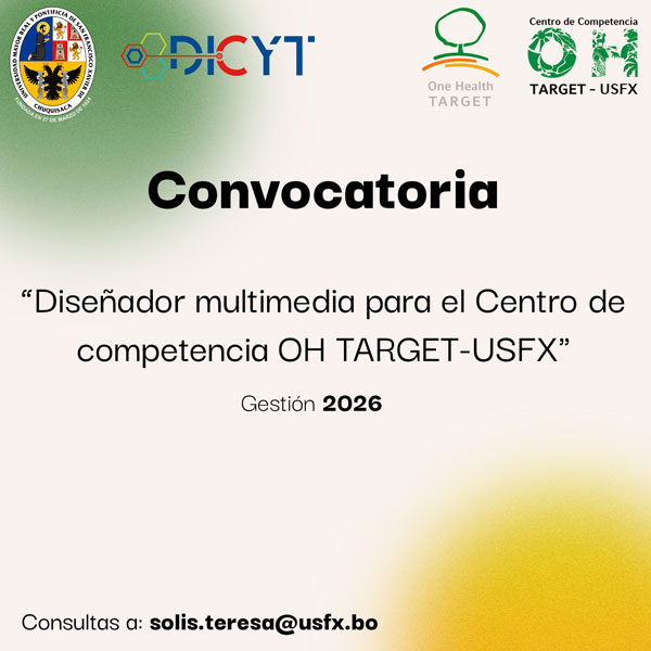 Convocatoria «Diseñador multimedia para el Centro de Competencia OH TARGET-USFX»