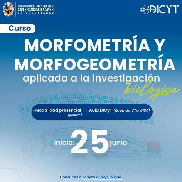 Curso «Morfometría y morfogeometría aplicada a la investigación biológica»