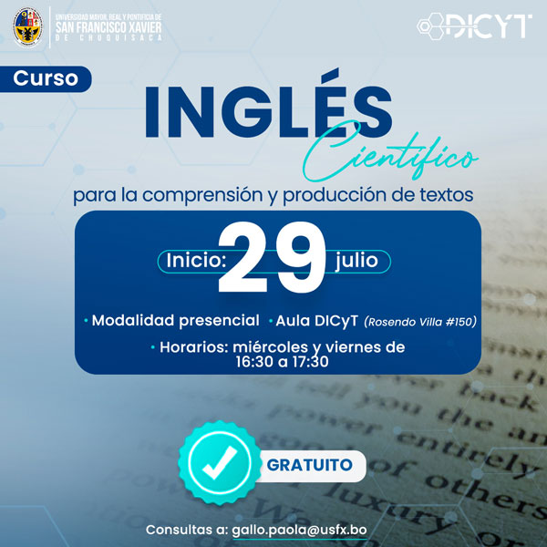 Curso «Inglés científico»